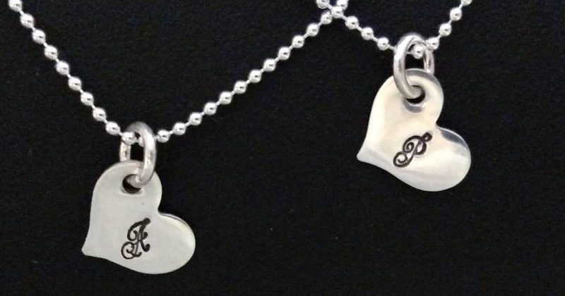 Personalized Heart Necklaces Now Available!