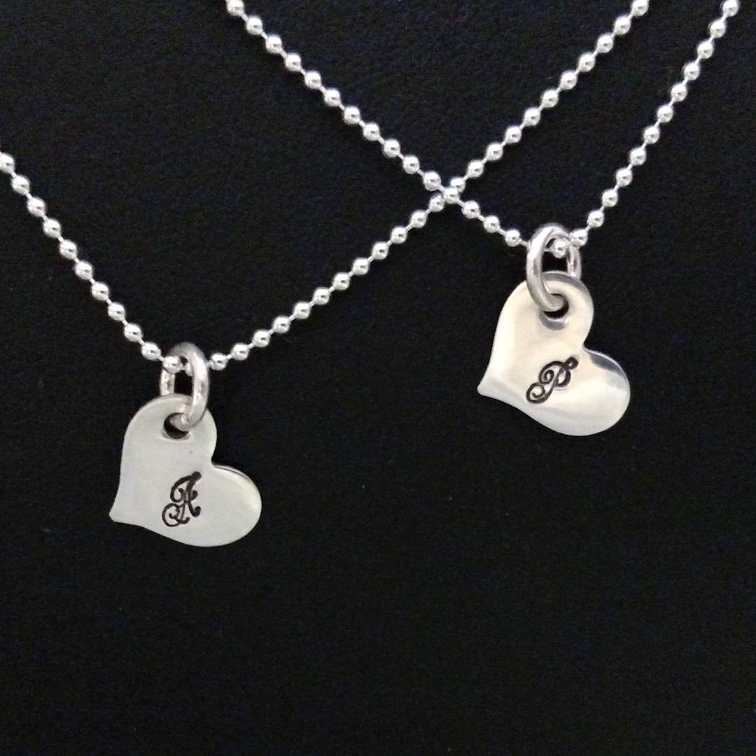 Personalized Heart Necklaces Now Available!