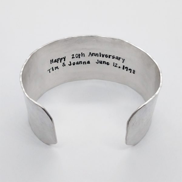 Extra Long and Extra Wide Customized Sterling Silver Cuff