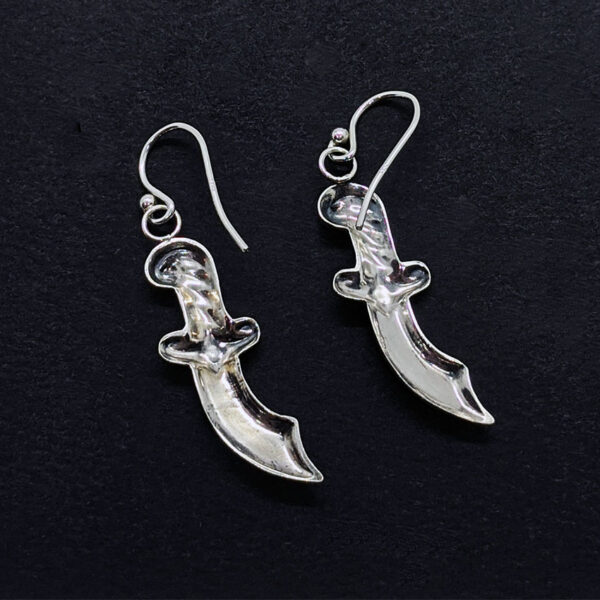 Sterling Silver Pirate Cutlass Earrings