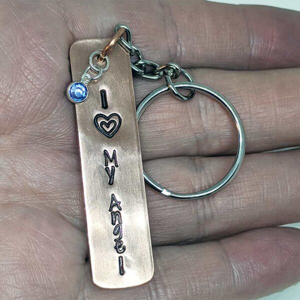 Angelman Syndrome "I love my Angel" keychain.